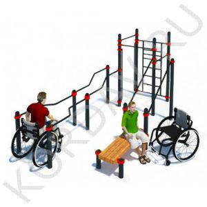Воркаут Комплекс для инвалидов-колясочников СТ 2.23